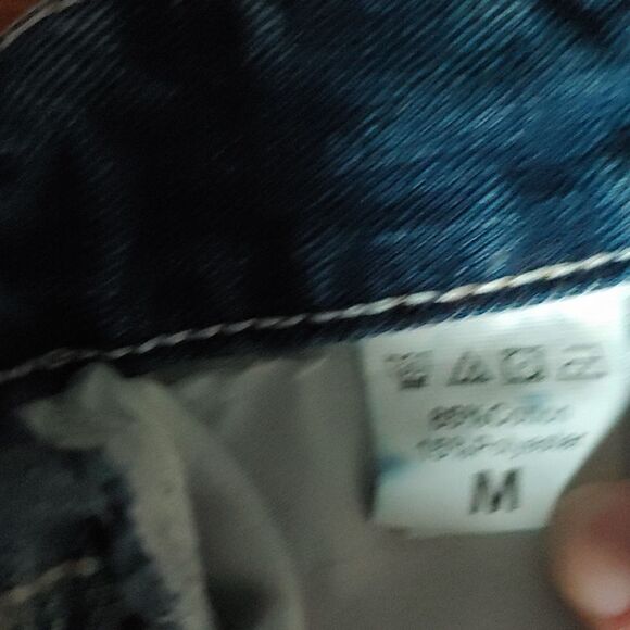 Shein button fly Distressed jean shorts Sz M NWOT - Picture 6 of 9